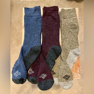 3 Columbia Socks